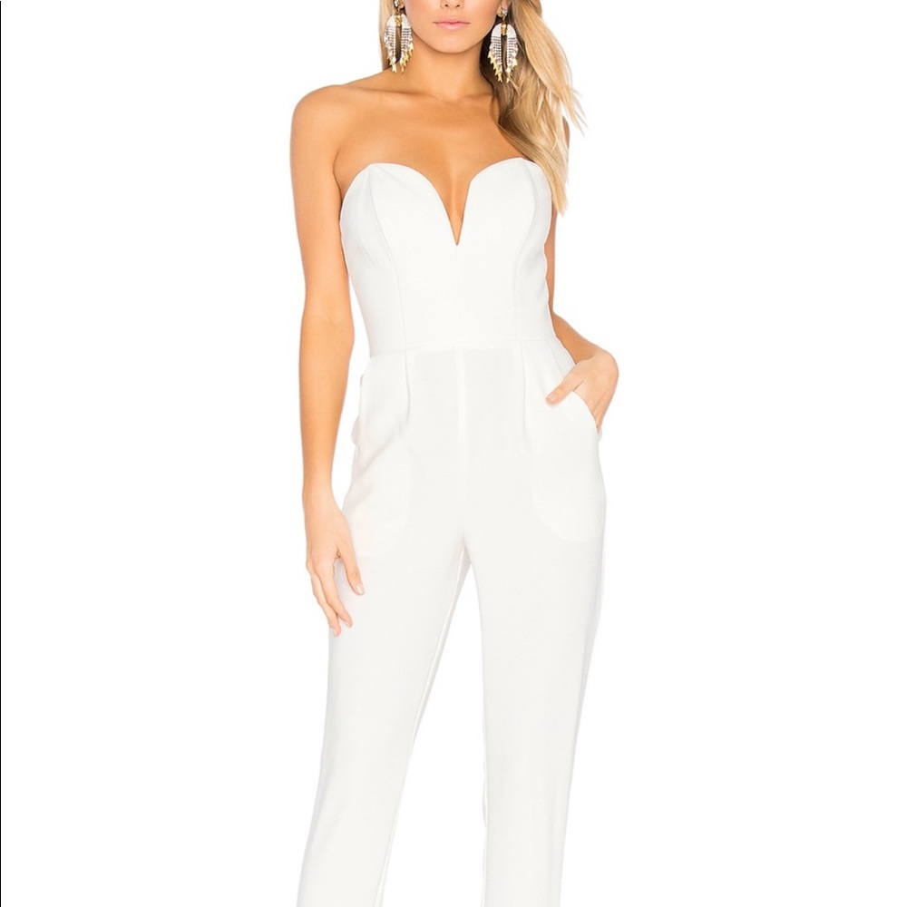 Amanda Uprichard Women's Cherri Strapless Jumpsuit
